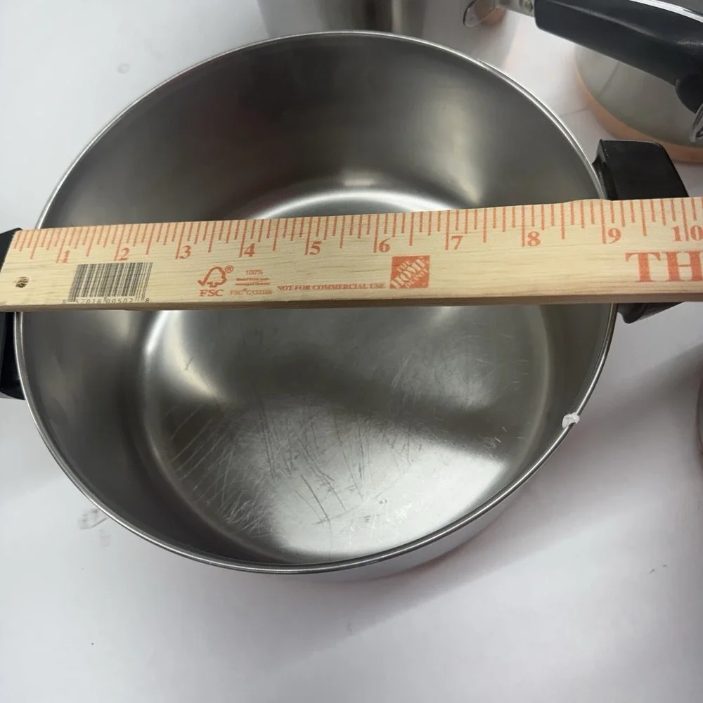 VTG 10 Pc Revere Ware 1801 Pots,Skillets, Lids   Clean. USA